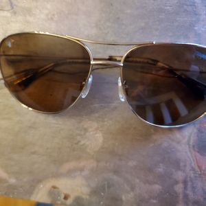 Maui Jim Gold Polarized Aviator Sunglasses